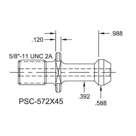 Tj Davies Co Coolant Through Retention Knob PSC-572X45